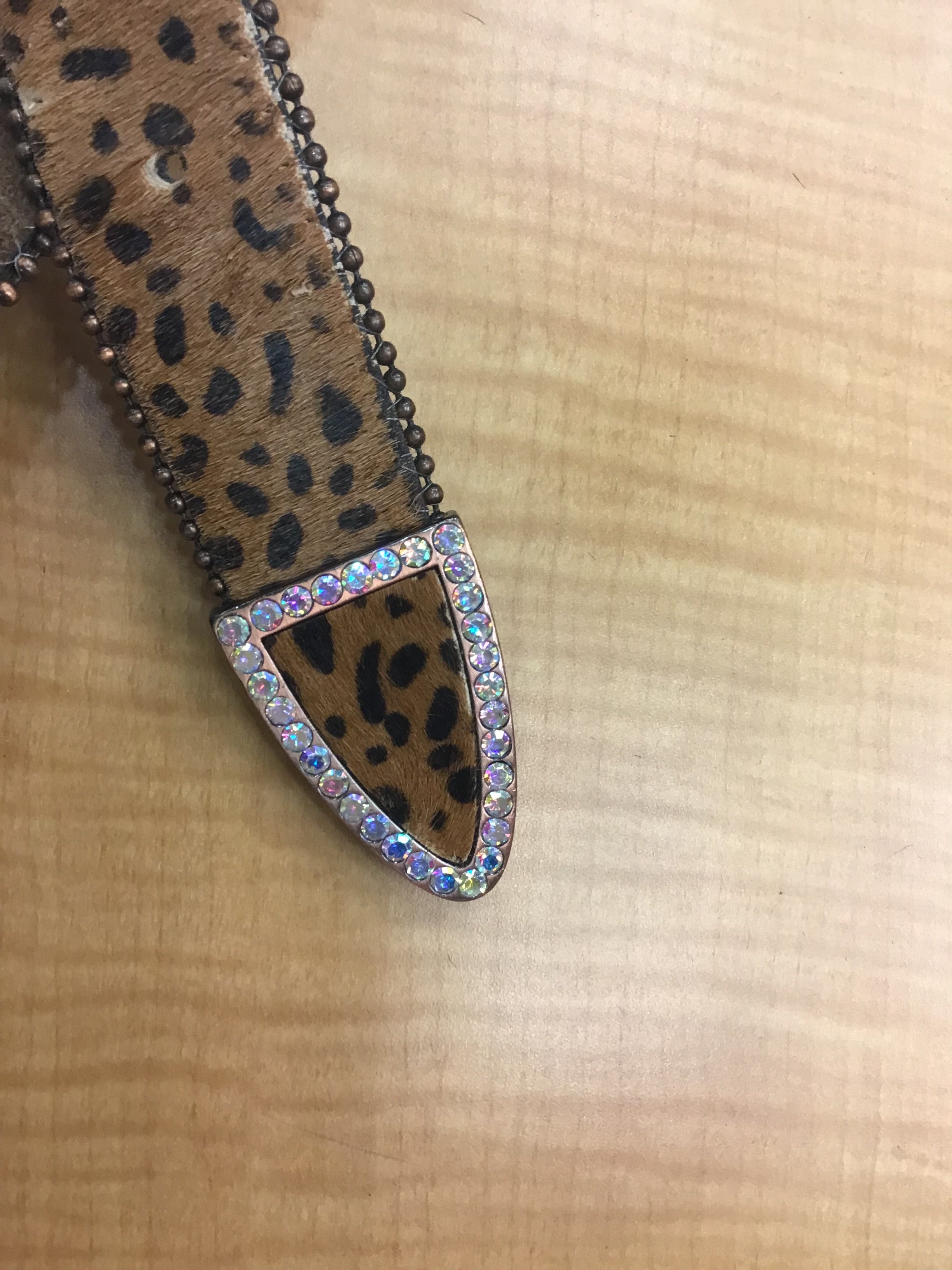 Cheetah Print Blingy Belt