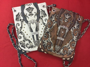 Western Buckle Crossbody With Cell Phone Pocket