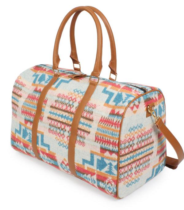 Aztec Pattern Weekender Bag