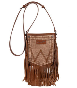 Wrangler West, this partial genuine leather crossbody
