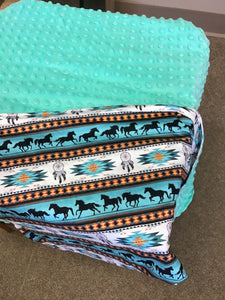 Western Themed Baby Blankets