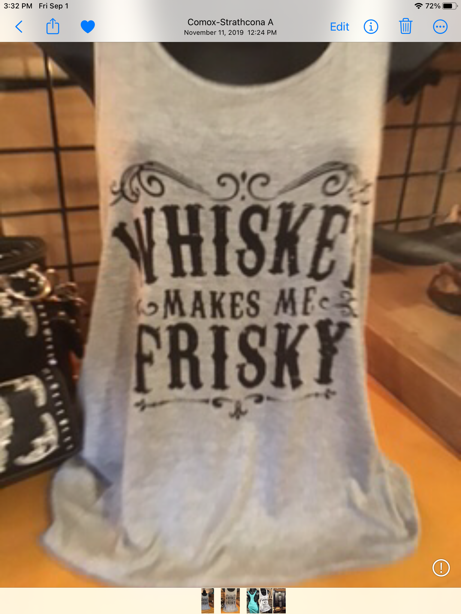 Whiskey Makes Me Frisky Tank
