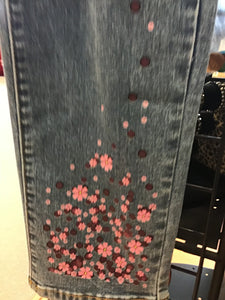 Patch flower Jeans