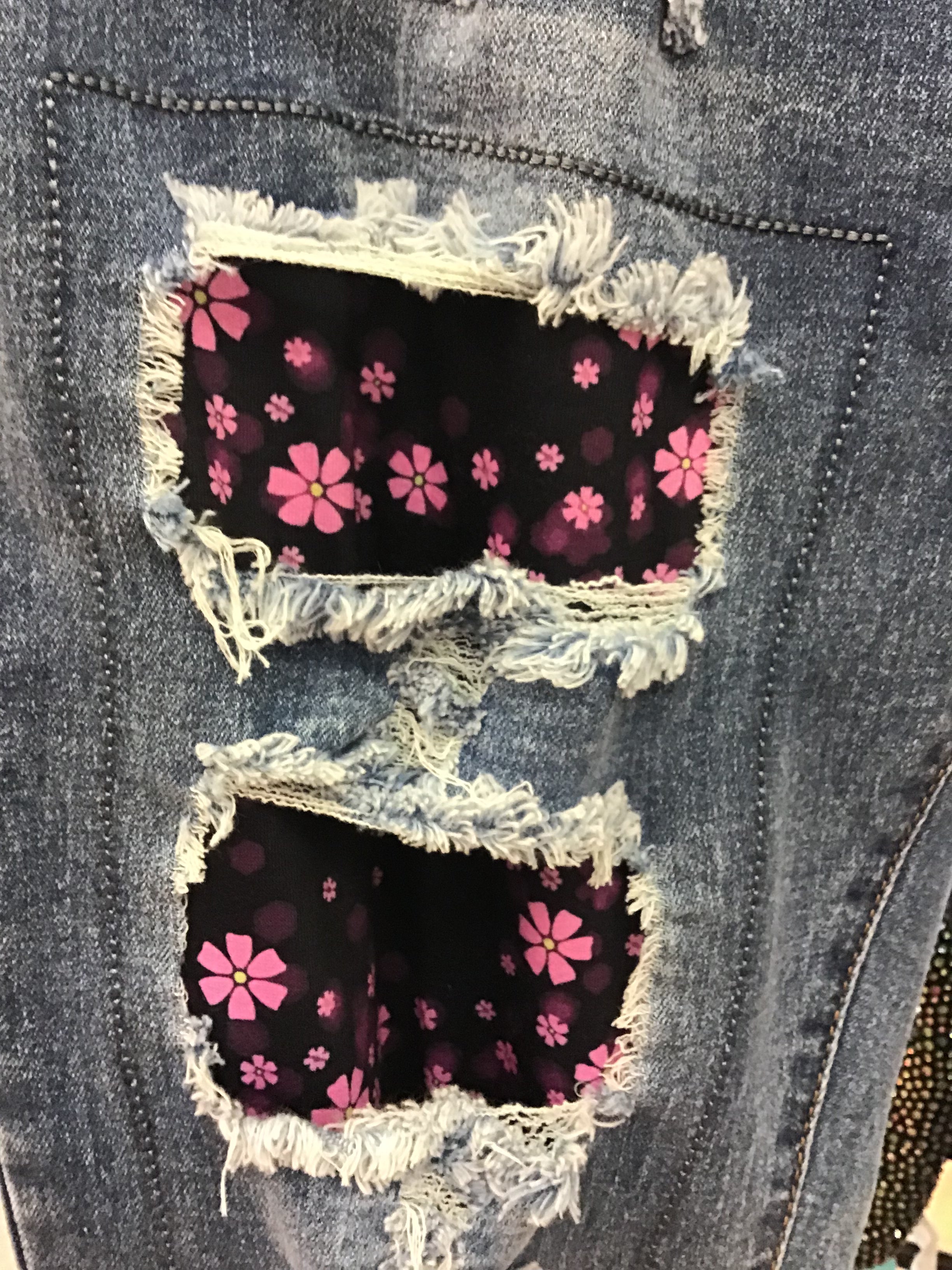 Patch flower Jeans
