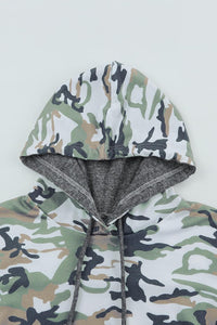 Camouflage Hoodie With Sequins