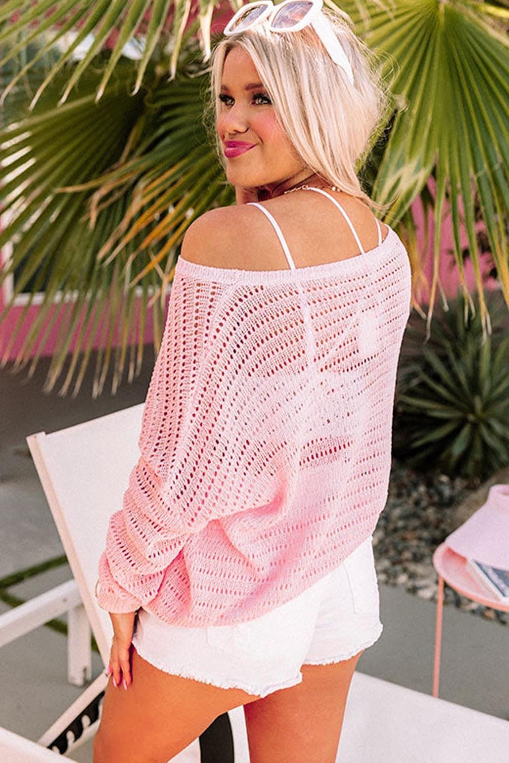 Soft Pink Crochet Top