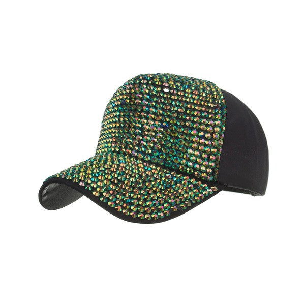 Rhinestone Ball Cap Hat