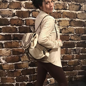 Western Handbag Backpack Embroidered