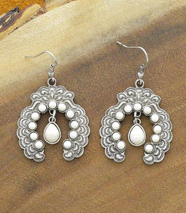 Squash Blossom Earrings  Bohemian women’s fashion style earrings
