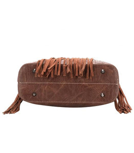 Brown West Fringe Collection Concealed Carry Hobo