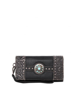 Montana West Concho Collection Clutch/Crossbody