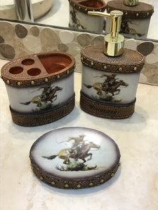 Western Home Decor Bathroom Winchester soap pump, toothbrush holder and soap dish sold separately