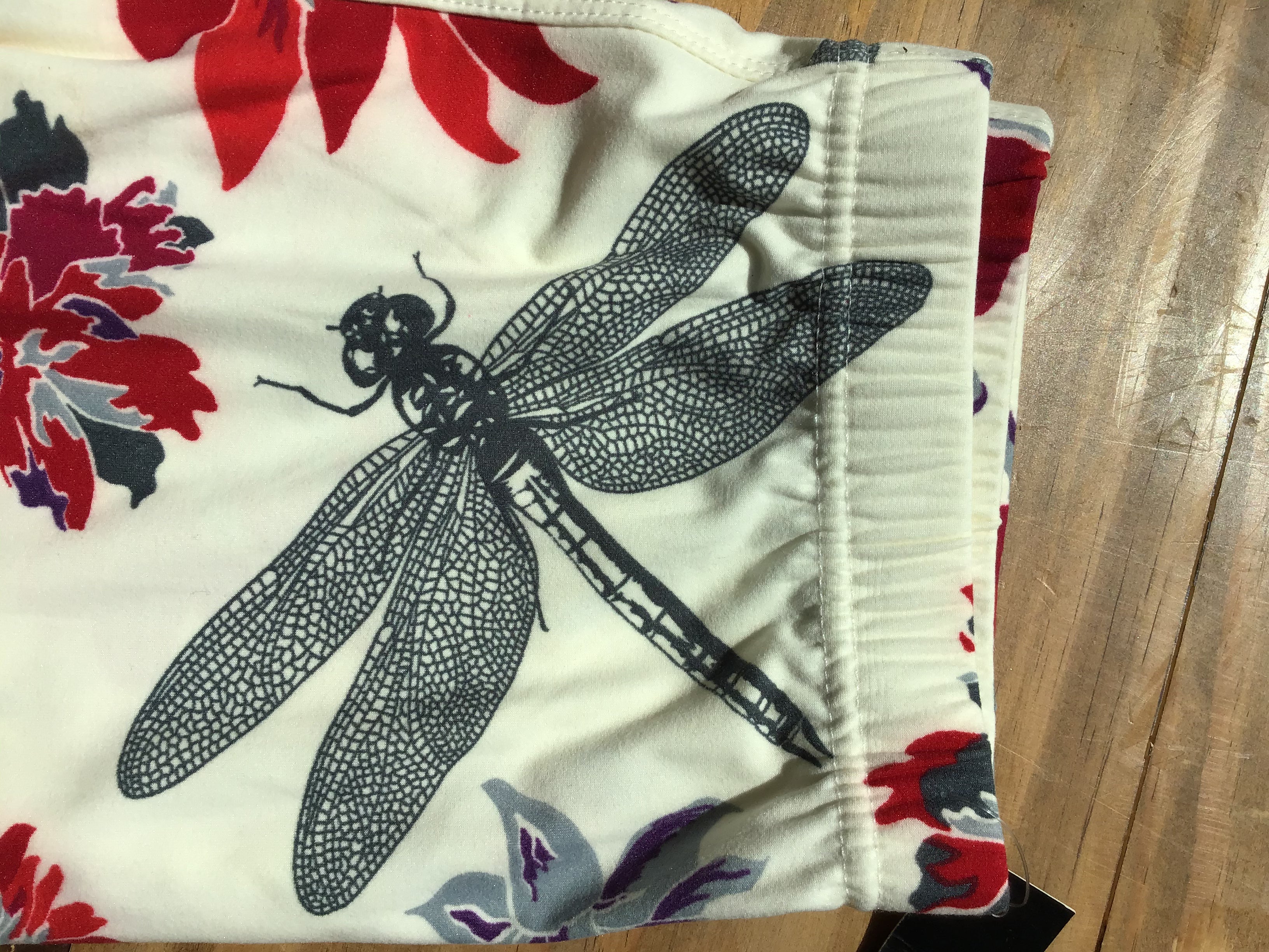 Dragon Fly Womens best leggings BUTTERY SOFT LEGGINGS One Size red dragon fly Print
