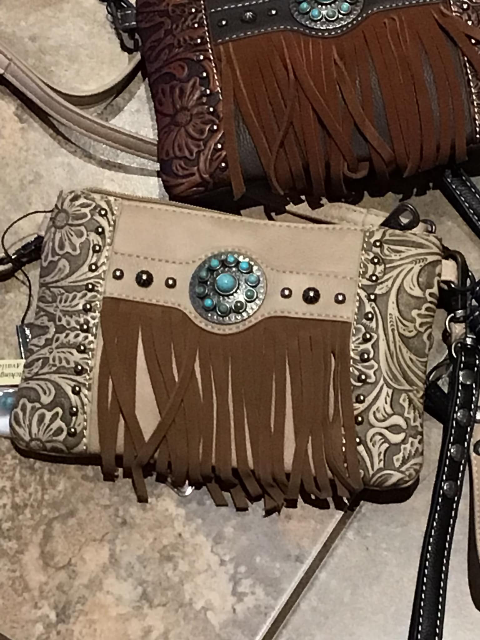 Montana West Concho Collection Clutch/Crossbody
