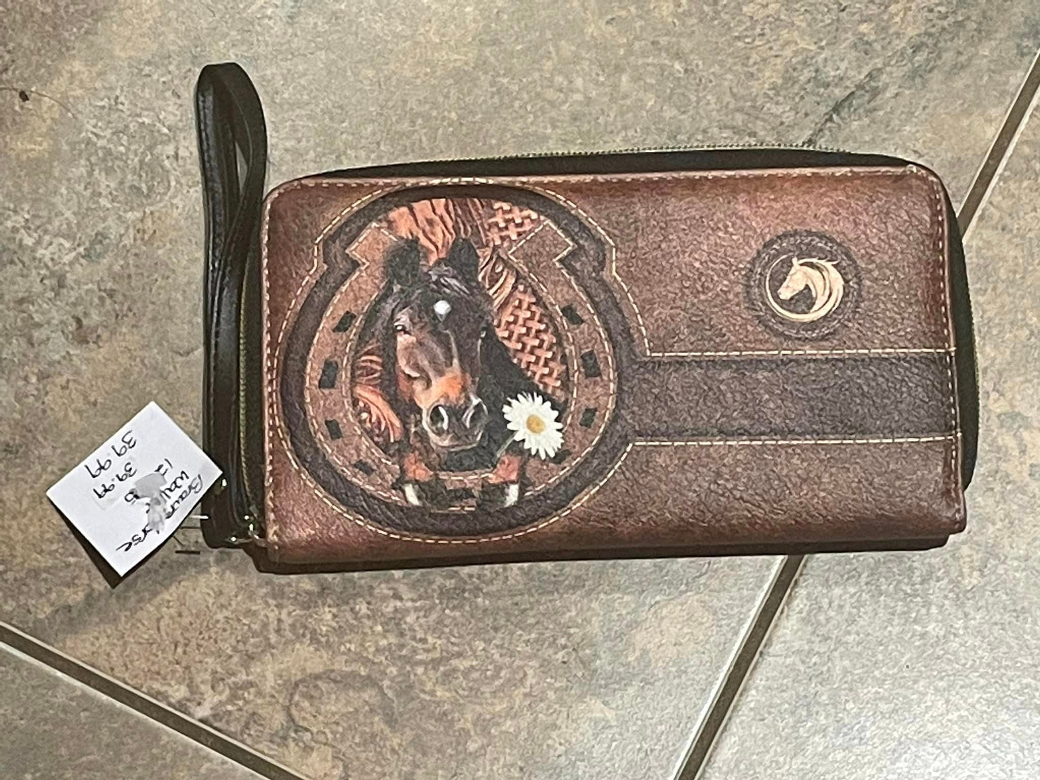 Clutch Horse Zipper Wallet