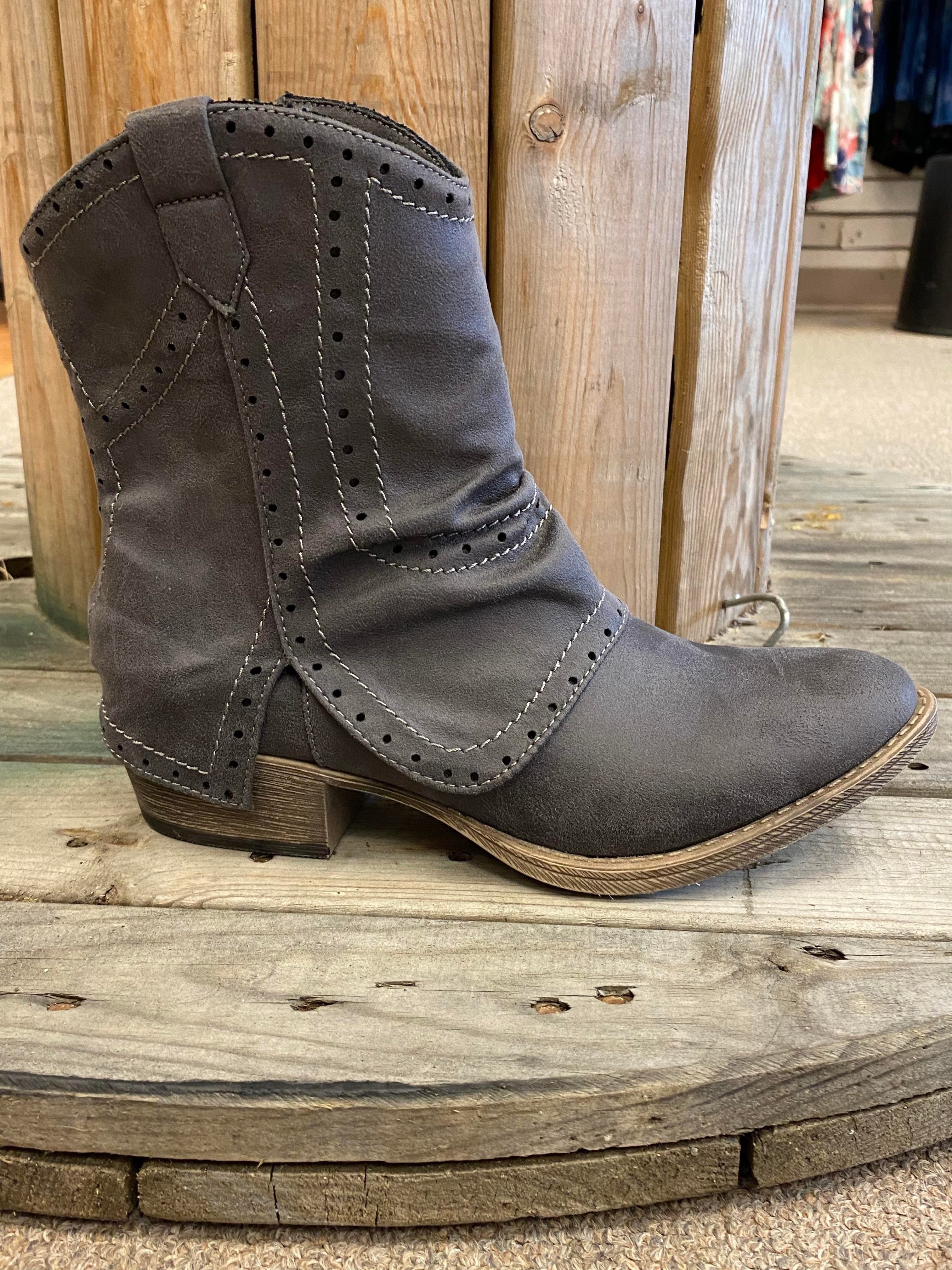 Bdon Grey Urban sexy Boots Side zipper