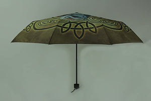 Celtic Owls Folding Umbrella Owl Umbrella