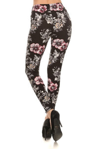 Flower technique Leggings BUTTERY SOFT One Size