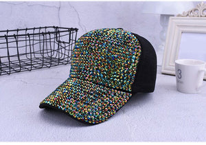 Rhinestone Ball Cap Hat