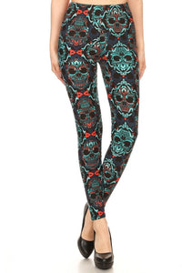 Skull Leggings BUTTERY SOFT One Size