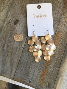 Gorgeous BoHo chic rustic MATTE or GOLD Earrings