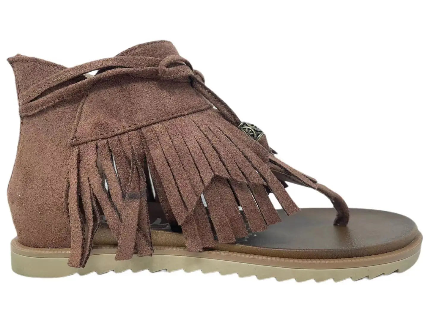 I see you Fringe Zipper back Very stylish A Must have Tan or Taupe microfiber suede fringe