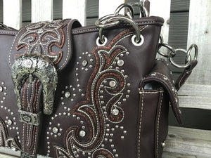 Western Handbag Buckle Collection Concealed Carry Shoulder/Crossbody
