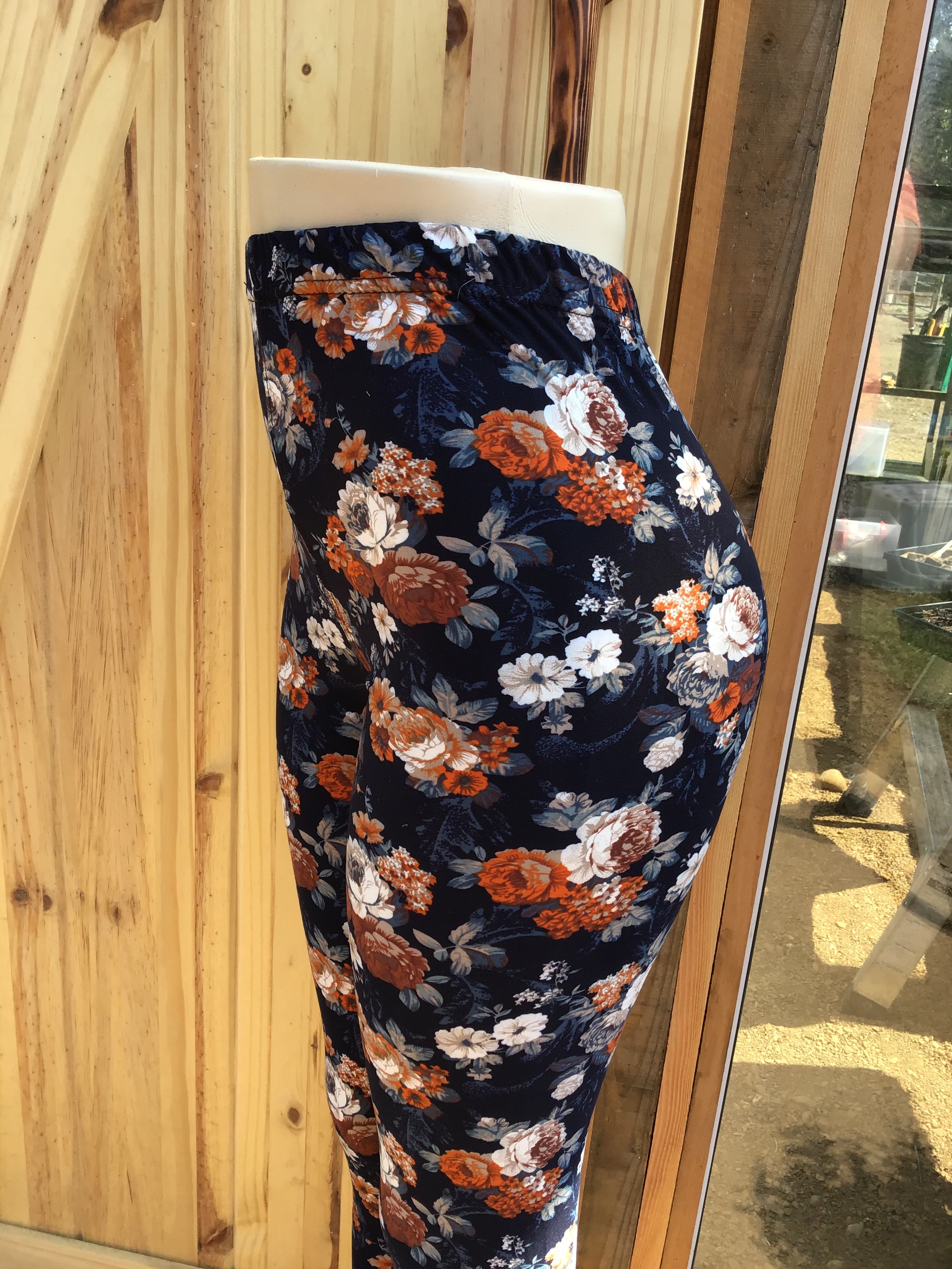 Women’s best leggings BUTTERY SOFT LEGGINGS One Size  Print Natural flower print