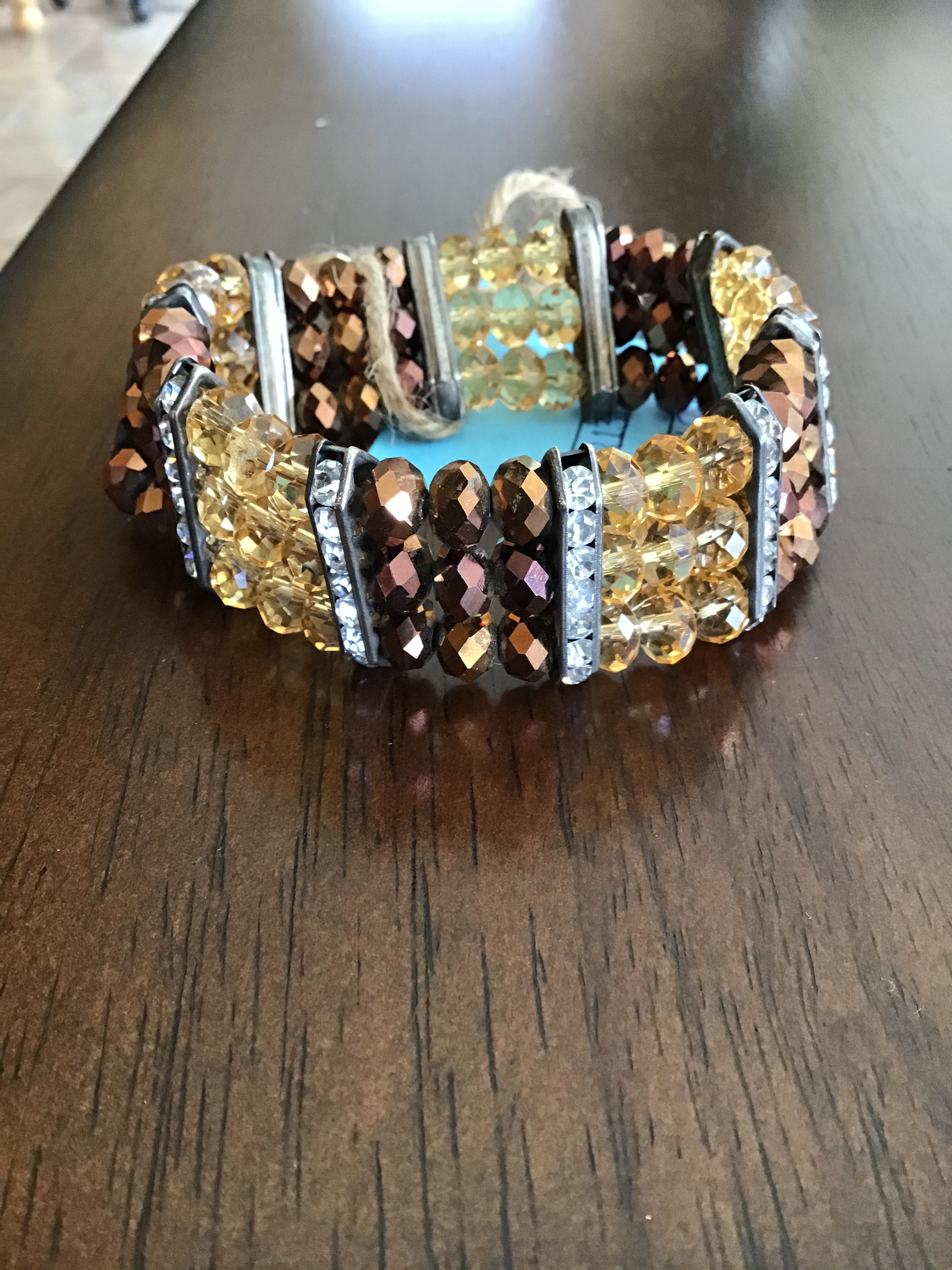 Topaz Crystal Stretch Bracelet