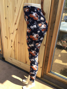 Women’s best leggings BUTTERY SOFT LEGGINGS One Size  Print Natural flower print
