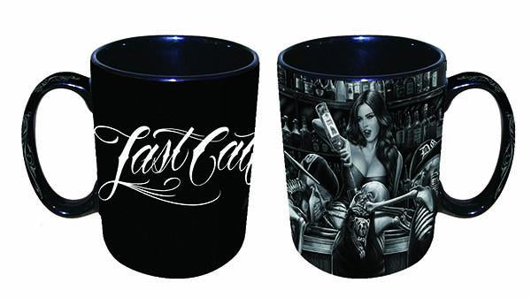 Mug Biker Babe Skull Mug David Gonzales Art Mug Last Call