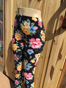 Womens best leggings BUTTERY SOFT LEGGINGS One Size bright flower Print
