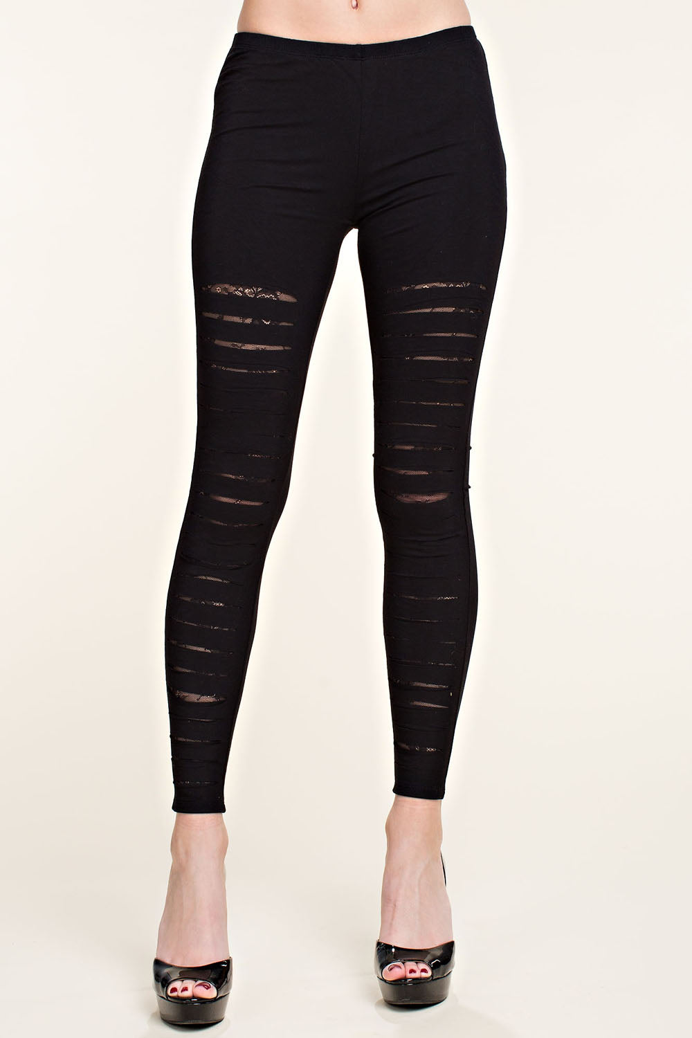 Super comfy Legging with Laser Cut with Lace Details
