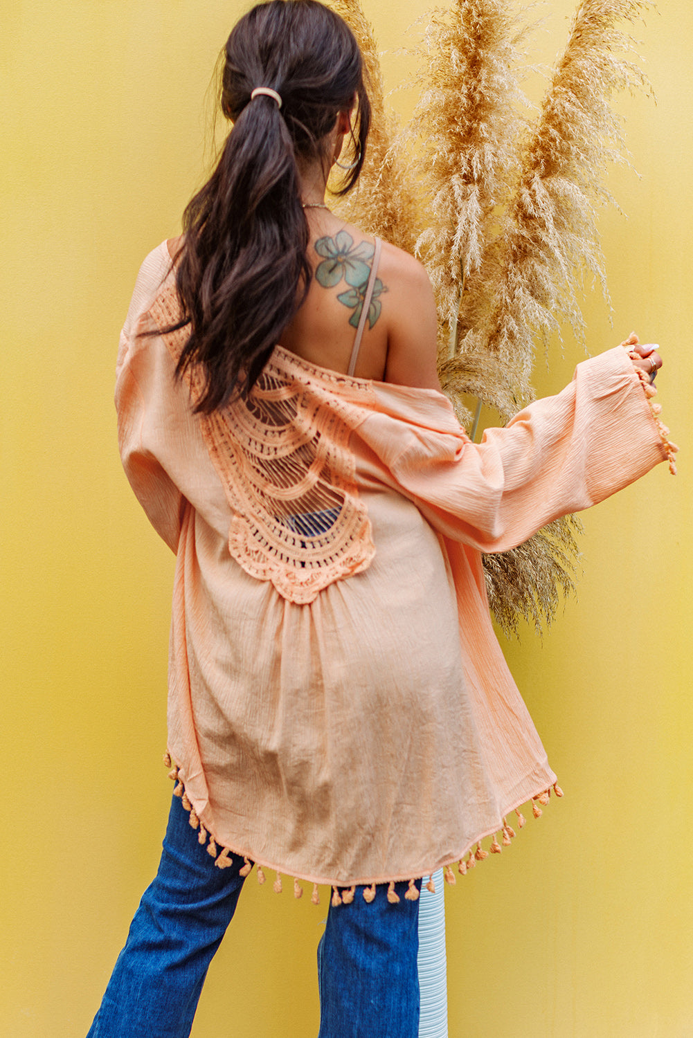 Crochet Tassel Beach Cover Up