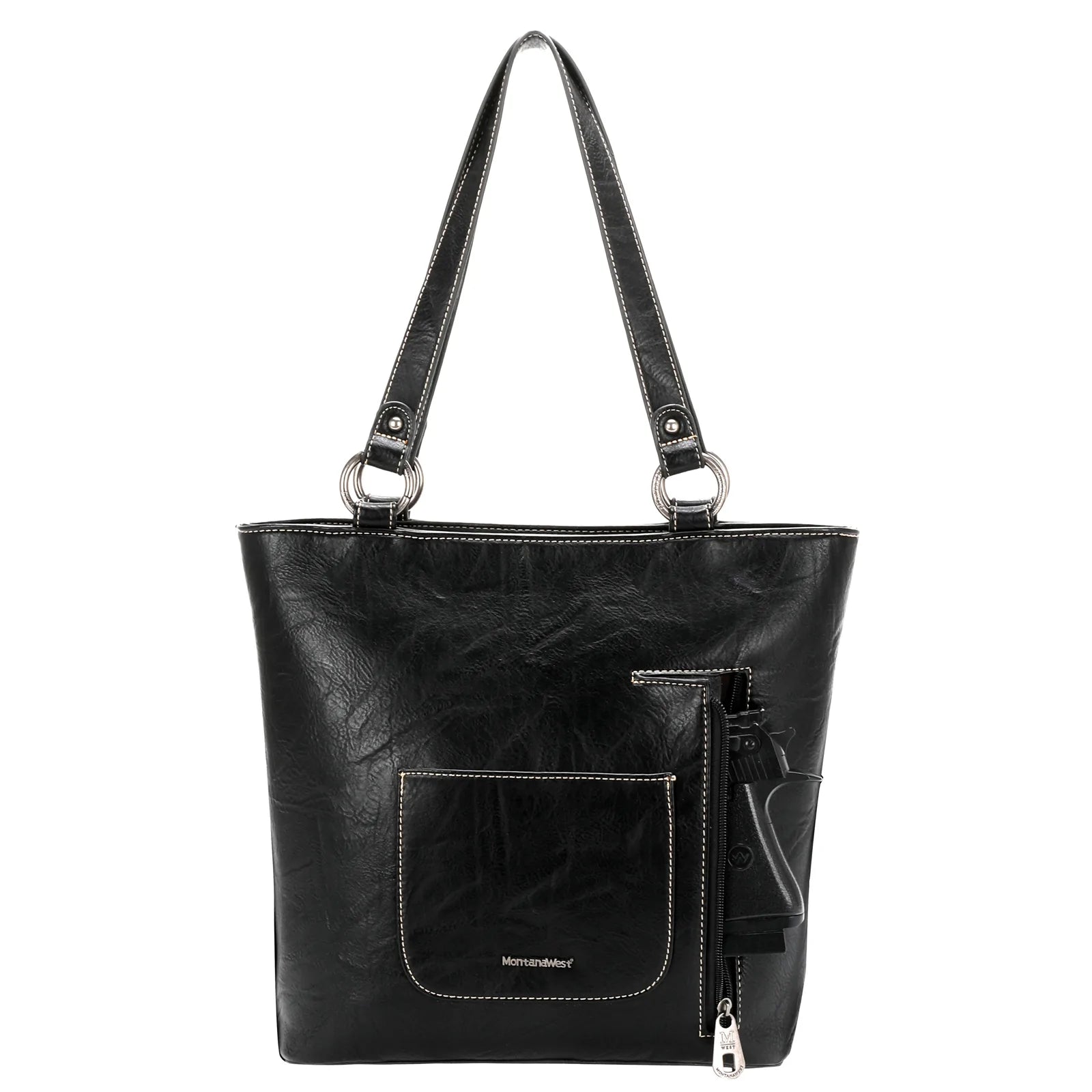 Gorgeous Black West Fringe Collection Concealed Carry Tote