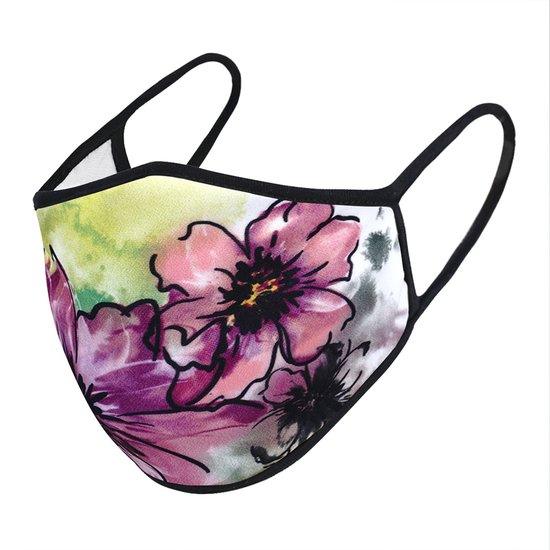Face Mask Flower WASHABLE AND REUSABLE FACE MASK