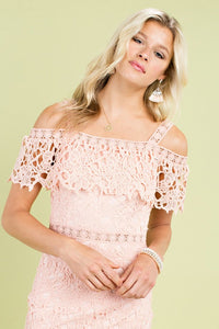 Dress Lace, embroidered, short baby doll dress