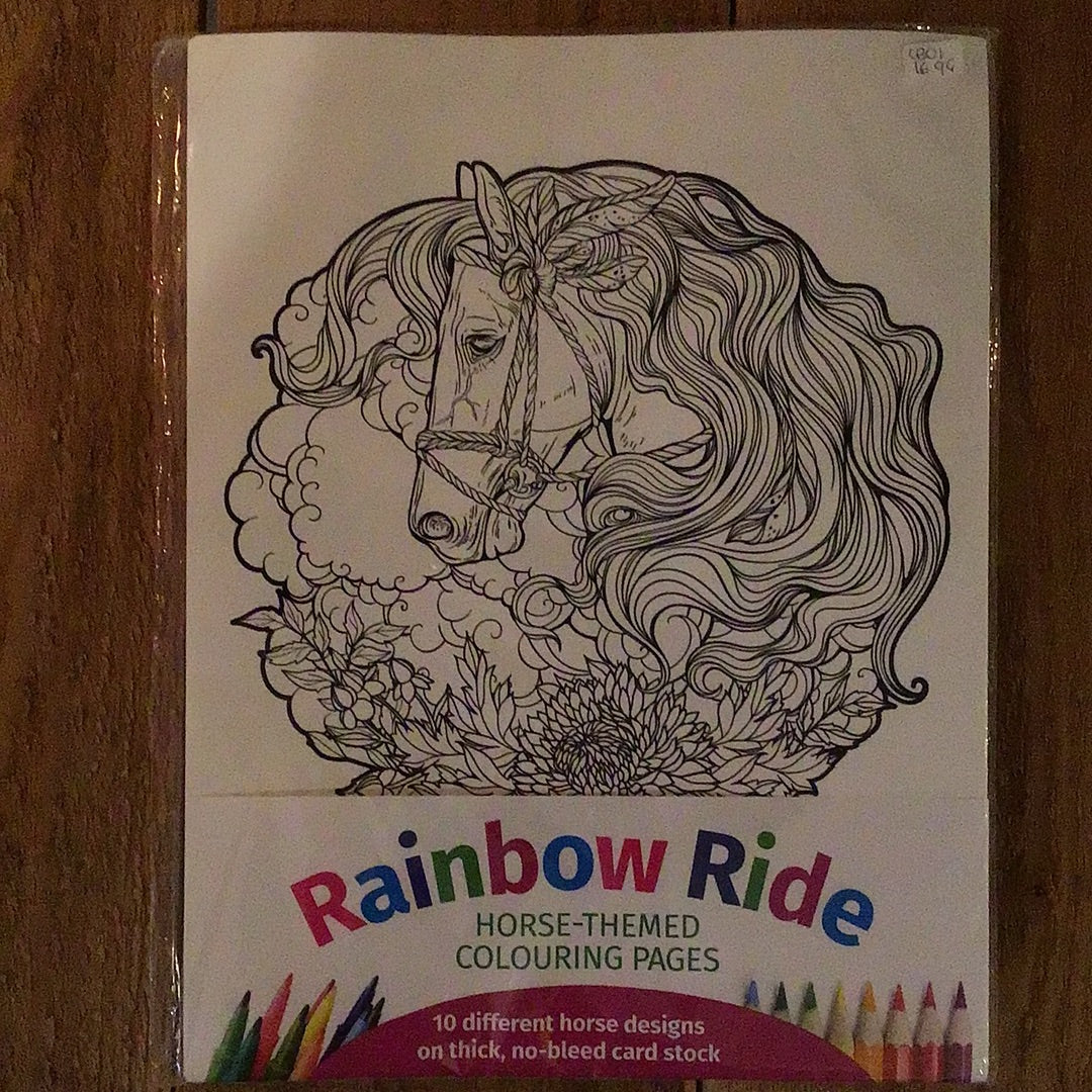 Colouring pages - Rainbow Ride
