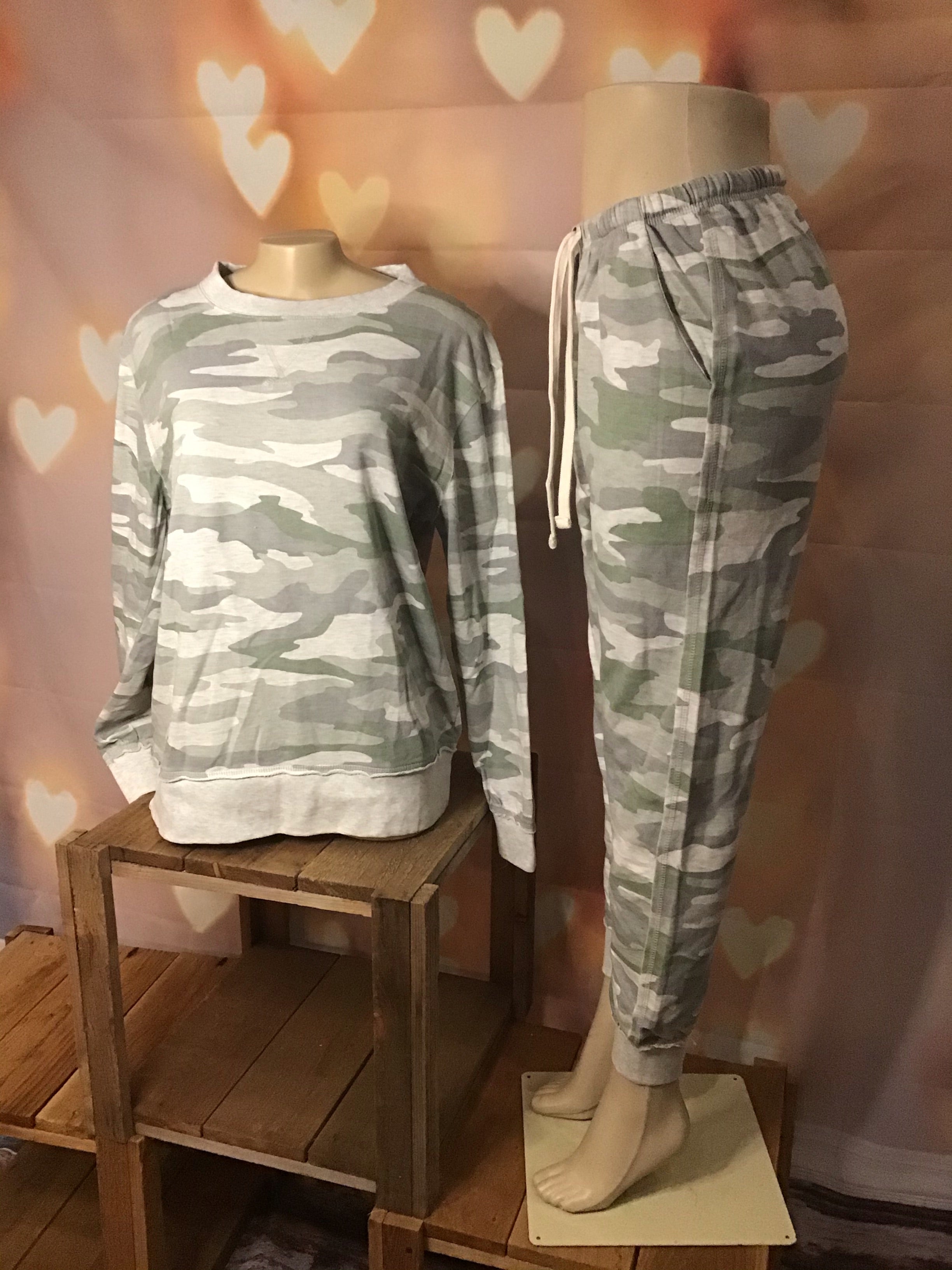 Soft Long-sleeved camouflage Top