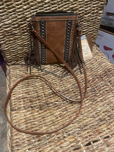 Handbag With Shoulder Strap, Tassel and Chain