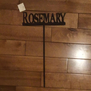 Rosemary Garden Stake