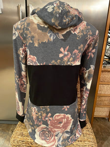 Long sleeve Floral Print with Thumb Holes