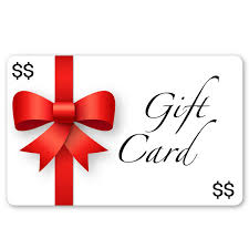 Gift Cards for that someone Special